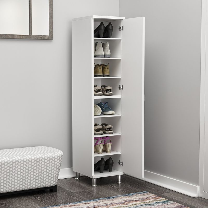 Casa si Gradina - Mobilier - Dulapuri si sifoniere - Dulapuri - Dulap multifunctional, Hanah Home, pal melaminat, alb, 29x34x130 cm - Infinity.ro