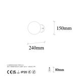 Casa si Gradina - Corpuri si surse de iluminat - Plafoniere, aplice si spoturi - Aplica, Opviq, metal, vintage, 15x15x24 cm - Infinity.ro