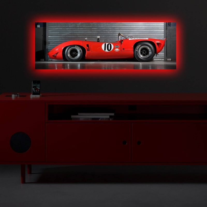 Casa si Gradina - Decoratiuni - Tablouri - Tablou decorativ cu led, Wallxpert, panza piele de caprioara, multicolor, 30x90 cm, 239SHN3251 - Infinity.ro
