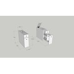 Casa si Gradina - Mobilier - Mobilier baie - Comode baie - Comoda baie, Hanah Home, pal melaminat, antracit, 20x55x60 cm - Infinity.ro