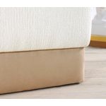 Casa si Gradina - Mobilier - Scaune si fotolii - Tabureti - Taburet, Atelier Del Sofa, bumbac si in, crem, 45x45x45 cm - Infinity.ro