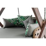 Casa si Gradina - Gradina si terasa - Balansoare si hamace - Balansoare - Balansoar dublu de gradina, Hanah Home, lemn de pin, gri, 188x140x177 cm - Infinity.ro