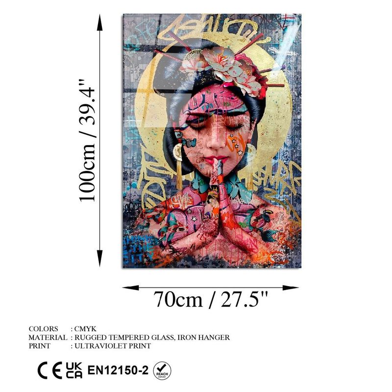 Casa si Gradina - Decoratiuni - Tablouri - Tablou decorativ, Wallxpert, sticla temperata, multicolor, 70x100 cm, 123BZM2220 - Infinity.ro
