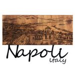 Casa si Gradina - Decoratiuni - Decoratiuni perete - Accesoriu decorativ de perete, Wallxpert, metal si lemn, negru si nuc, 58x40 cm - Infinity.ro