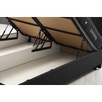 Casa si Gradina - Mobilier - Seturi de mobilier - Seturi dormitor - Set dormitor, Hanah Home, pal melaminat, antracit, 120x200 cm, 771MND1222 - Infinity.ro