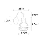 Casa si Gradina - Corpuri si surse de iluminat - Plafoniere, aplice si spoturi - Aplica, Opviq, metal, negru bronz, 17x30 cm - Infinity.ro