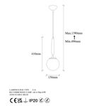 Casa si Gradina - Corpuri si surse de iluminat - Lustre si pendule - Lustra, Opviq, metal, auriu, 15x15x49 cm - Infinity.ro