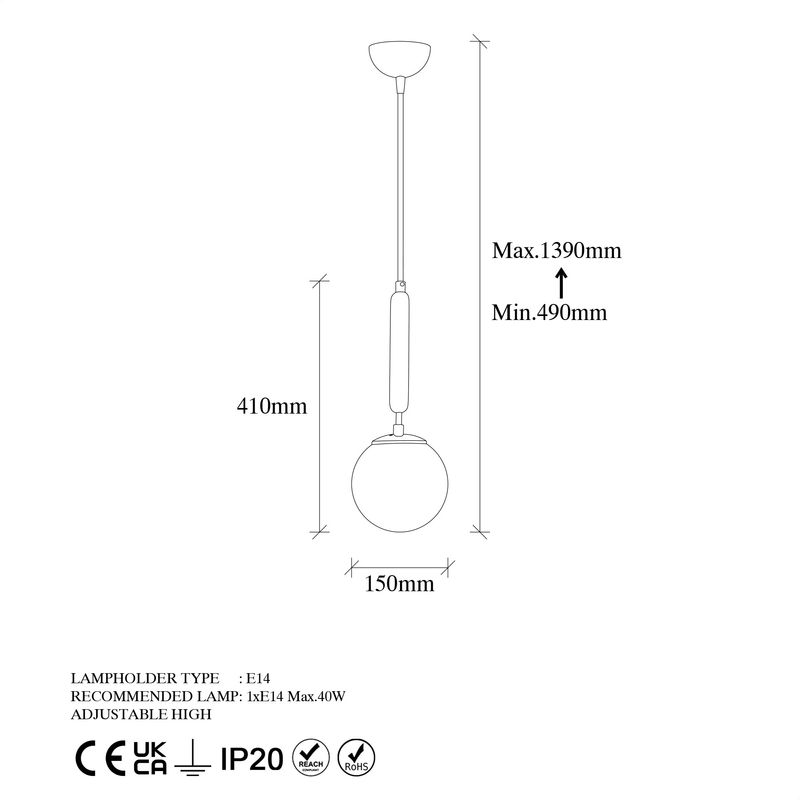 Casa si Gradina - Corpuri si surse de iluminat - Lustre si pendule - Lustra, Opviq, metal, auriu, 15x15x49 cm - Infinity.ro