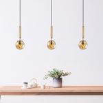 Casa si Gradina - Corpuri si surse de iluminat - Lustre si pendule - Lustra, Opviq, metal, auriu, 15x15x49 cm - Infinity.ro