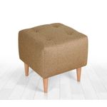 Casa si Gradina - Mobilier - Scaune si fotolii - Tabureti - Taburet, Atelier Del Sofa, bumbac si catifea, auriu, 43x43x43 cm - Infinity.ro