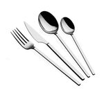 Casa si Gradina - Bucatarie si vesela - Vesela si tacamuri - Tacamuri si seturi - Set tacamuri 24 piese, Hermia, otel inoxidabil, argintiu, 645DRM1204 - Infinity.ro