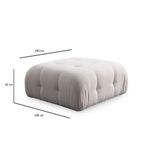 Casa si Gradina - Mobilier - Scaune si fotolii - Tabureti - Taburet, Atelier Del Sofa, poliester, alb, 100x100x42 cm - Infinity.ro