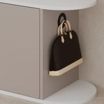 Casa si Gradina - Mobilier - Dulapuri si sifoniere - Dulapuri pantofi - Dulap pantofi, Hanah Home, pal melaminat, mocha deschis si alb, 104x37x50 cm - Infinity.ro