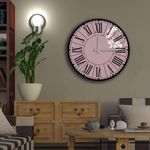 Casa si Gradina - Decoratiuni - Ceasuri - Ceas decorativ, Wallxpert, mdf, multicolor, 50 cm diametru, 238HMA6279 - Infinity.ro