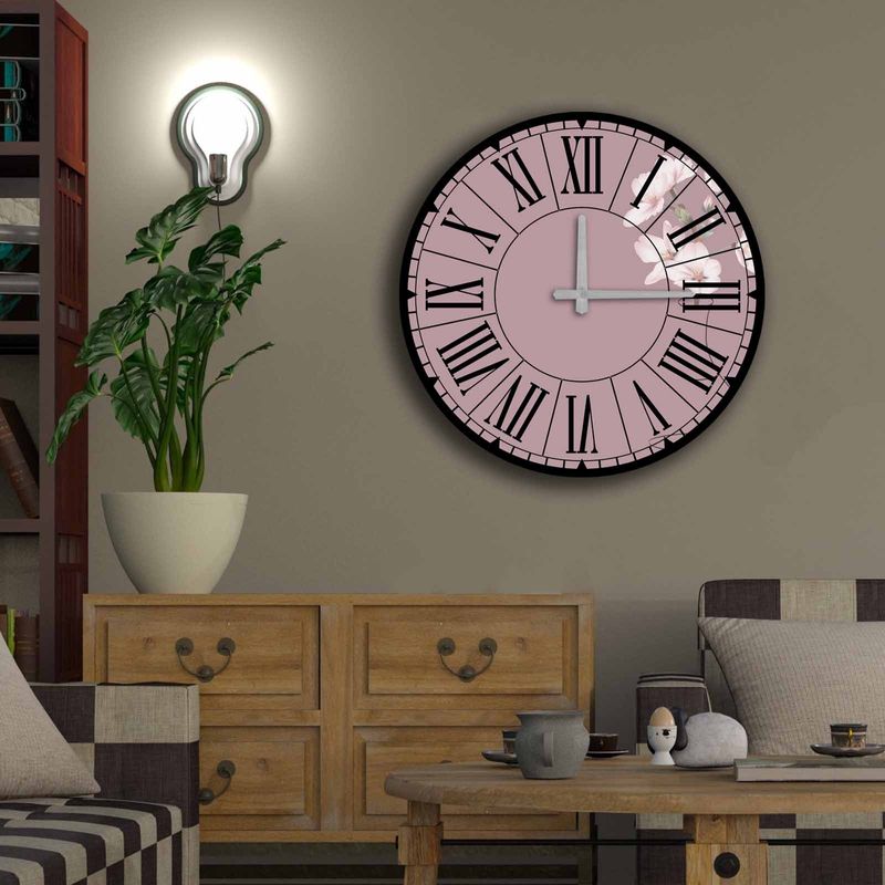 Casa si Gradina - Decoratiuni - Ceasuri - Ceas decorativ, Wallxpert, mdf, multicolor, 50 cm diametru, 238HMA6279 - Infinity.ro