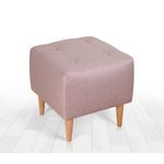 Casa si Gradina - Mobilier - Scaune si fotolii - Tabureti - Taburet, Atelier Del Sofa, catifea si bumbac, roz, 43x43x43 cm - Infinity.ro