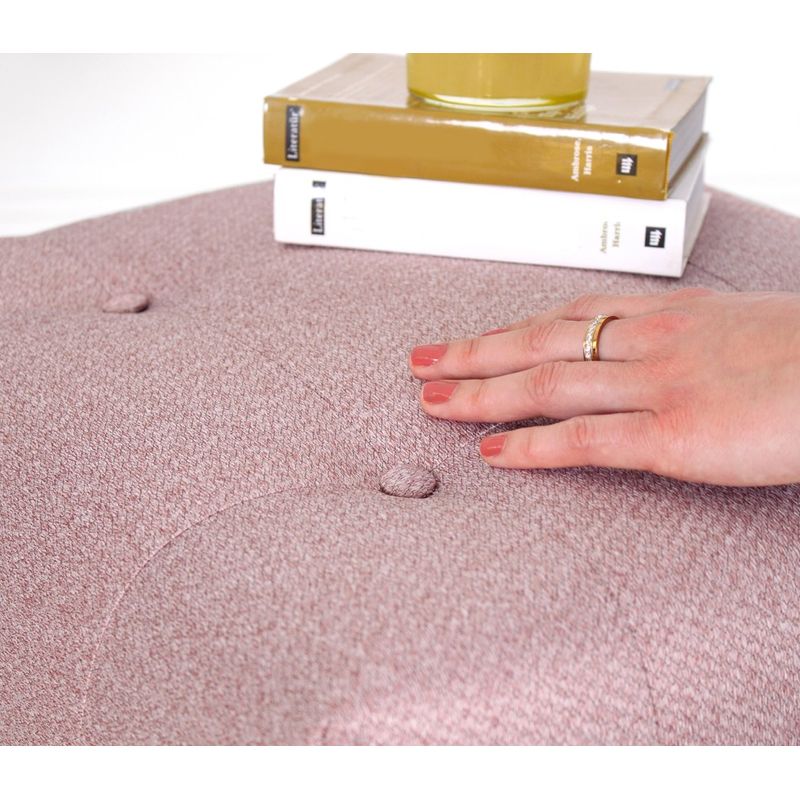 Casa si Gradina - Mobilier - Scaune si fotolii - Tabureti - Taburet, Atelier Del Sofa, catifea si bumbac, roz, 43x43x43 cm - Infinity.ro