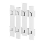 Casa si Gradina - Mobilier - Organizare si depozitare - Cuiere - Cuier de perete, Hanah Home, pal melaminat, alb, 64x79x4 cm - Infinity.ro