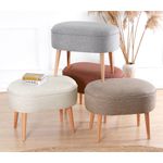 Casa si Gradina - Mobilier - Scaune si fotolii - Tabureti - Taburet, Atelier Del Sofa, 100% in, rosu tigla, 63x44x47 cm - Infinity.ro