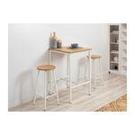 Casa si Gradina - Mobilier - Scaune si fotolii - Tabureti - Taburet, Hanah Home, pal, alb, 32x32x62 cm - Infinity.ro