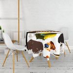 Casa si Gradina - Textile si covoare - Textile bucatarie - Fete de masa - Fata de masa, Hermia, multicolor, diametru 160 cm, 100% poliester, imprimare 3d, 994PRL1119 - Infinity.ro