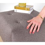 Casa si Gradina - Mobilier - Scaune si fotolii - Tabureti - Taburet, Atelier Del Sofa, bumbac si catifea, cafea, 43x43x43 cm - Infinity.ro