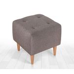 Casa si Gradina - Mobilier - Scaune si fotolii - Tabureti - Taburet, Atelier Del Sofa, bumbac si catifea, cafea, 43x43x43 cm - Infinity.ro