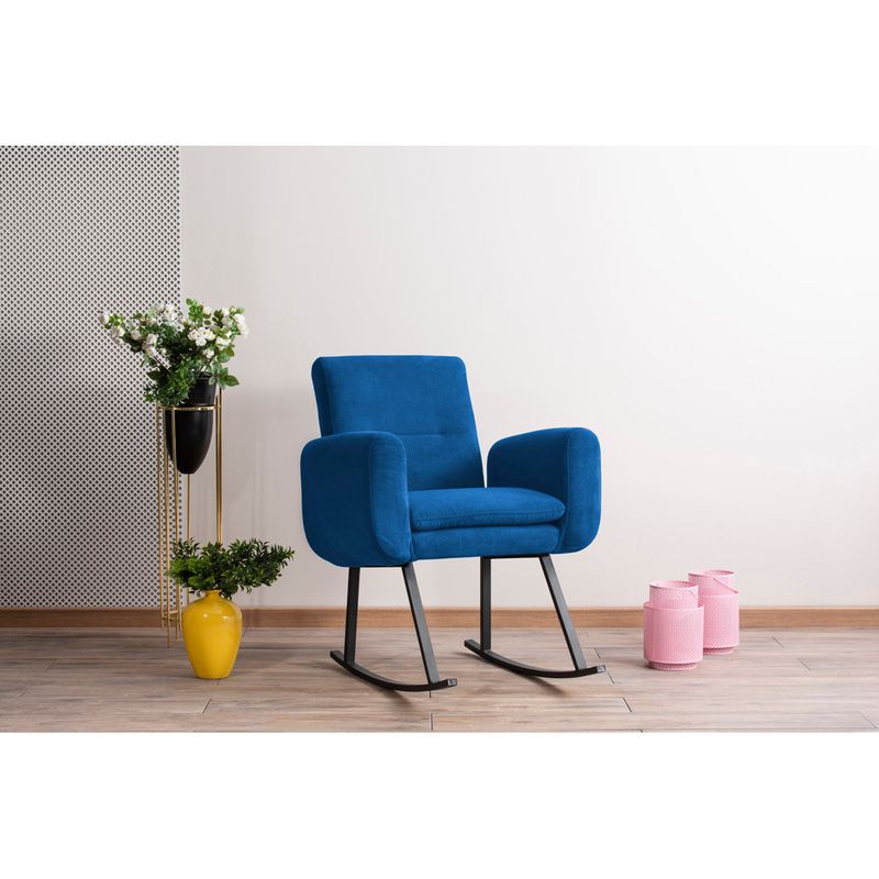 Casa si Gradina - Mobilier - Scaune si fotolii - Fotolii - Fotoliu balansoar, Atelier Del Sofa, metal, albastru, 50x50x99 cm - Infinity.ro