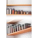 Casa si Gradina - Bucatarie si vesela - Organizare si depozitare bucatarie - Cutii alimentare - Set cutii depozitare, Hermia, plastic, antracit, 9 piese, 9,5x19,5x26 cm, 9,5x19,5x18 cm, 9,5x19,5x13 cm - Infinity.ro