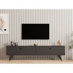 Casa si Gradina - Mobilier - Comode si corpuri - Comode - Comoda tv, Hanah Home, pal melaminat, antracit, 160x40x25 cm - Infinity.ro
