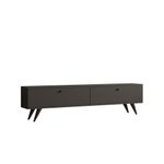 Casa si Gradina - Mobilier - Comode si corpuri - Comode - Comoda tv, Hanah Home, pal melaminat, antracit, 160x40x25 cm - Infinity.ro