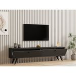 Casa si Gradina - Mobilier - Comode si corpuri - Comode - Comoda tv, Hanah Home, pal melaminat, antracit, 160x40x25 cm - Infinity.ro