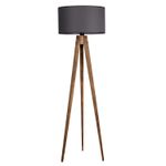 Casa si Gradina - Corpuri si surse de iluminat - Veioze si lampi - Lampadare - Lampadar, Opviq, lemn, maro si gri, 153 cm - Infinity.ro