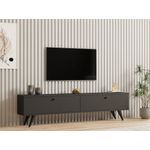 Casa si Gradina - Mobilier - Comode si corpuri - Comode - Comoda tv, Hanah Home, pal melaminat, antracit, 160x40x25 cm - Infinity.ro