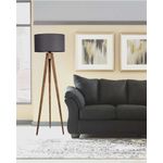 Casa si Gradina - Corpuri si surse de iluminat - Veioze si lampi - Lampadare - Lampadar, Opviq, lemn, maro si gri, 153 cm - Infinity.ro