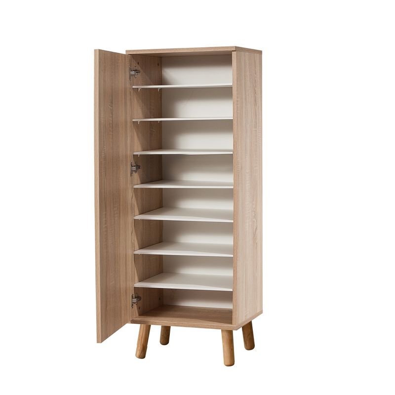 Casa si Gradina - Mobilier - Dulapuri si sifoniere - Dulapuri pantofi - Dulap pantofi, Hanah Home, pal melaminat, sonoma, 50x38x135 cm, 869VEL8615 - Infinity.ro