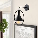 Casa si Gradina - Corpuri si surse de iluminat - Plafoniere, aplice si spoturi - Aplica, Opviq, metal, negru, 25x29x38 cm - Infinity.ro