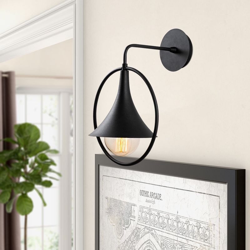 Casa si Gradina - Corpuri si surse de iluminat - Plafoniere, aplice si spoturi - Aplica, Opviq, metal, negru, 25x29x38 cm - Infinity.ro