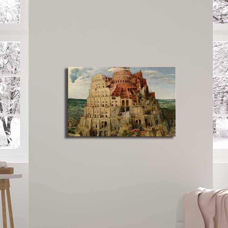 Casa si Gradina - Decoratiuni - Tablouri - Tablou canvas decorativ, Wallxpert, panza piele de caprioara 100%, multicolor, 45x70 cm, rama lemn - Infinity.ro