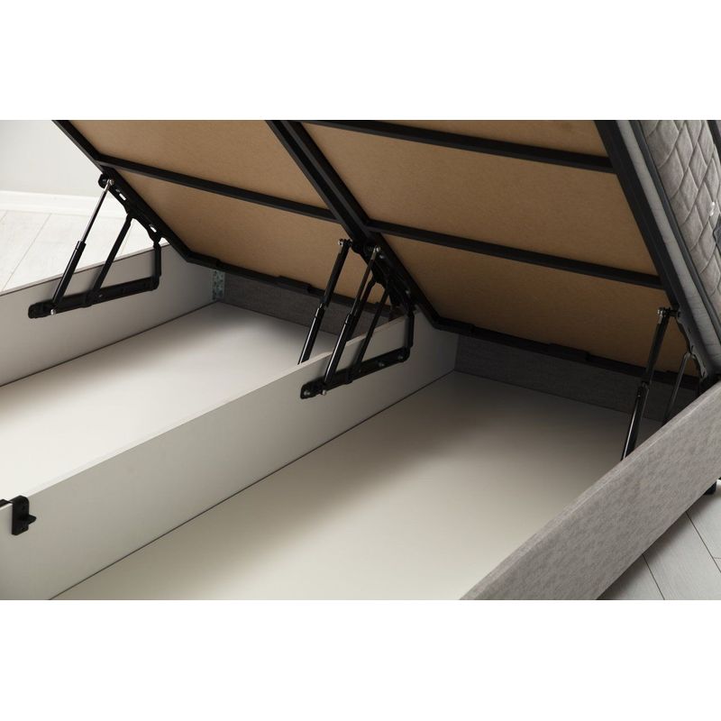 Casa si Gradina - Mobilier - Seturi de mobilier - Seturi dormitor - Set dormitor, Hanah Home, panou din particule acoperit cu melamina, gri deschis, 160x200 cm - Infinity.ro