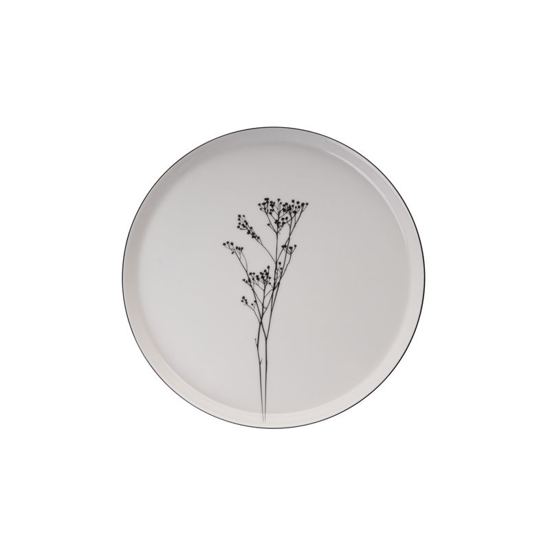 Casa si Gradina - Bucatarie si vesela - Vesela si tacamuri - Servicii de masa - Set de masa, Hermia, portelan, alb negru, 27 piese - Infinity.ro