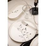 Casa si Gradina - Bucatarie si vesela - Vesela si tacamuri - Servicii de masa - Set de masa, Hermia, portelan, alb negru, 27 piese - Infinity.ro