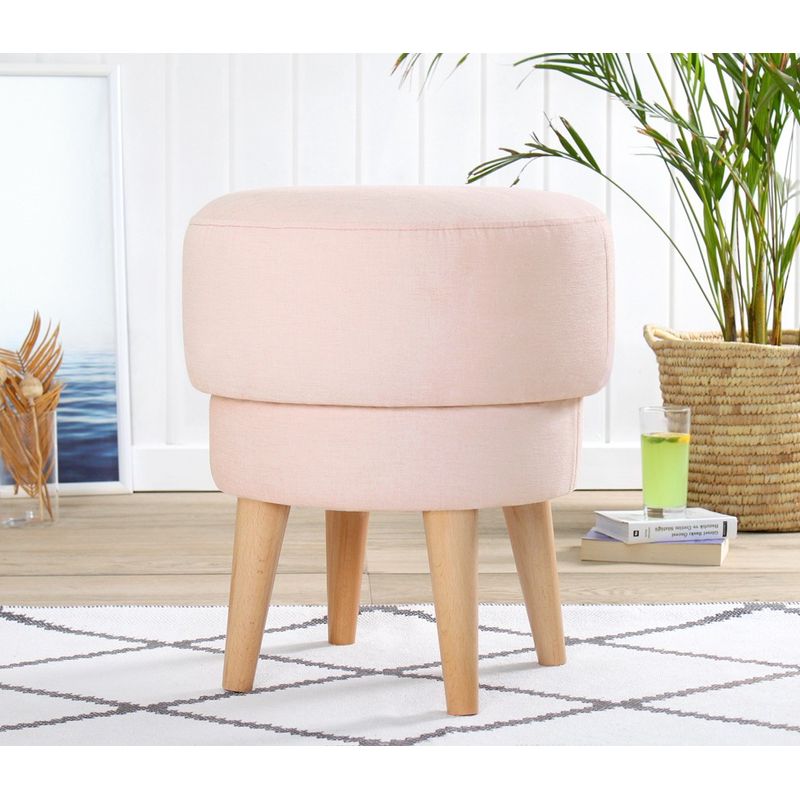 Casa si Gradina - Mobilier - Scaune si fotolii - Tabureti - Taburet, Atelier Del Sofa, in 100%, roz, 47x51 cm - Infinity.ro