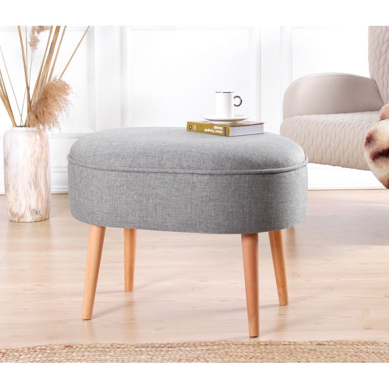 Casa si Gradina - Mobilier - Scaune si fotolii - Tabureti - Taburet, Atelier Del Sofa, 100% in, gri, 63x44x47 cm - Infinity.ro
