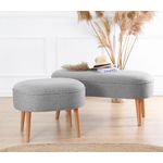 Casa si Gradina - Mobilier - Scaune si fotolii - Tabureti - Taburet, Atelier Del Sofa, 100% in, gri, 63x44x47 cm - Infinity.ro
