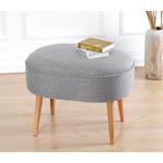 Casa si Gradina - Mobilier - Scaune si fotolii - Tabureti - Taburet, Atelier Del Sofa, 100% in, gri, 63x44x47 cm - Infinity.ro