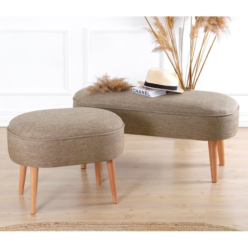 Casa si Gradina - Mobilier - Scaune si fotolii - Tabureti - Taburet, Atelier Del Sofa, in, cafea, 63x44x47 cm - Infinity.ro