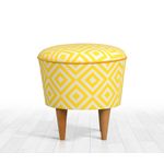 Casa si Gradina - Mobilier - Scaune si fotolii - Tabureti - Taburet, Atelier Del Sofa, microfibra, galben, 42x42x42 cm - Infinity.ro