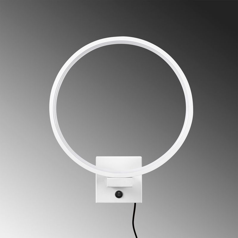 Casa si Gradina - Corpuri si surse de iluminat - Plafoniere, aplice si spoturi - Aplica led, Opviq, metal, alb, 30x36x9 cm - Infinity.ro