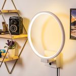 Casa si Gradina - Corpuri si surse de iluminat - Plafoniere, aplice si spoturi - Aplica led, Opviq, metal, alb, 30x36x9 cm - Infinity.ro
